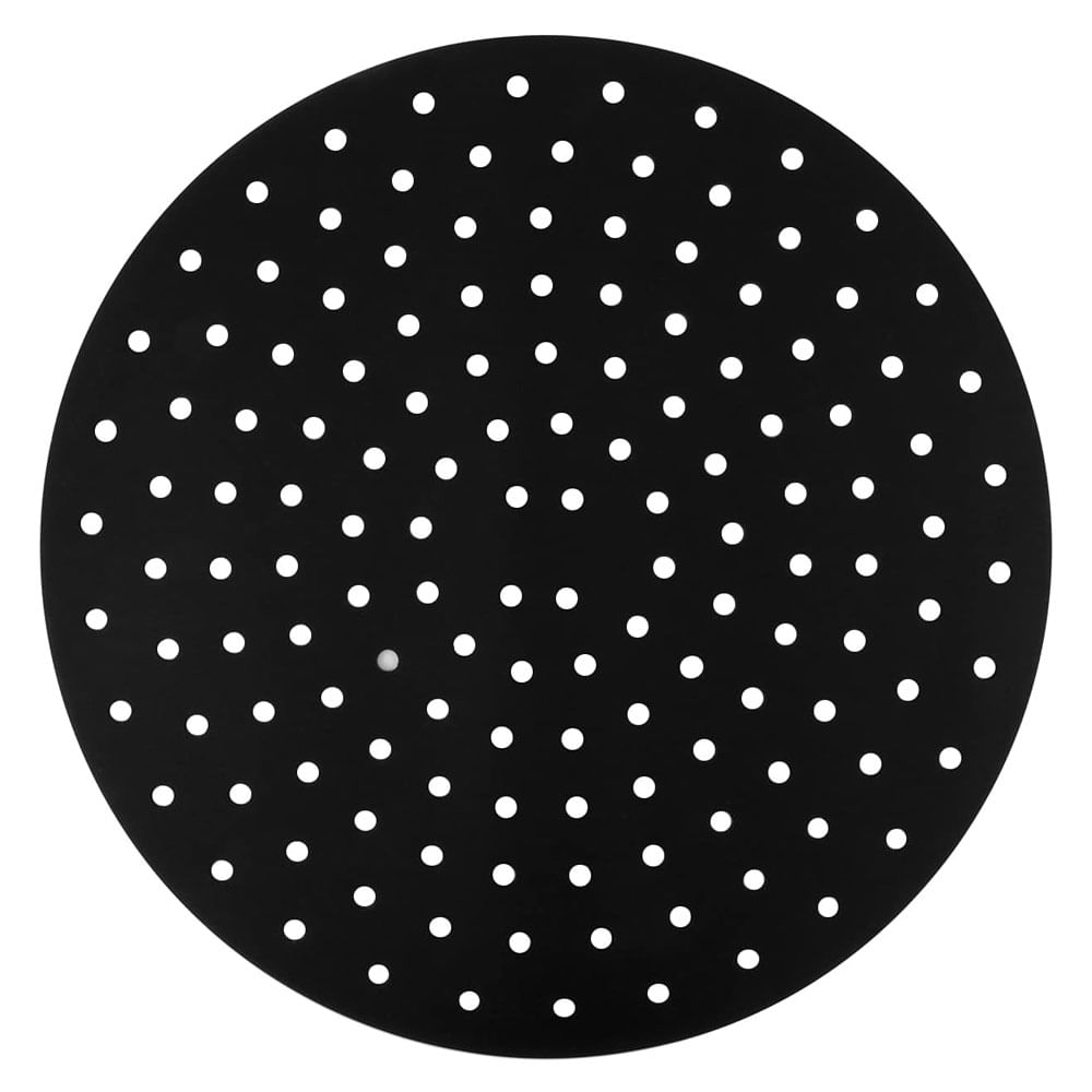 Protector Silicona Antiadherente Freidora Aire 23cm Negro Lavable FK22-76