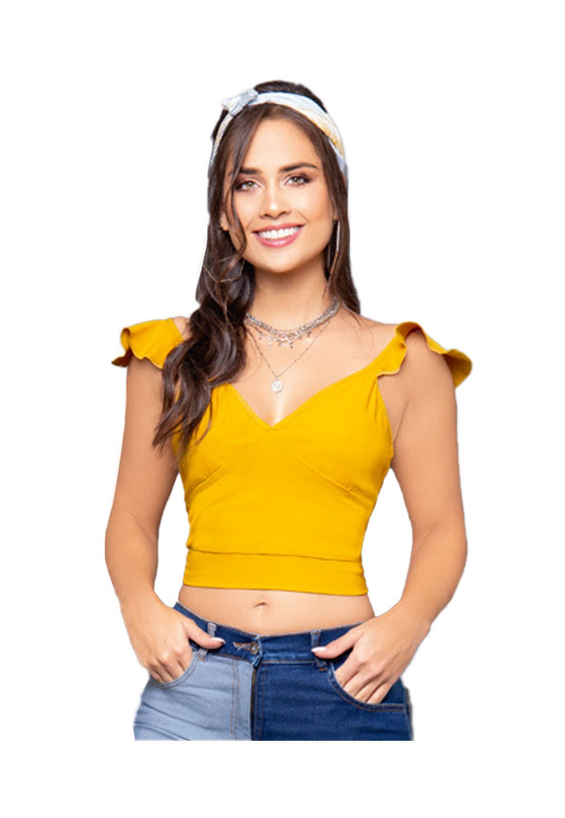 Blusa Juvenil Femenino Mostaza Atypical