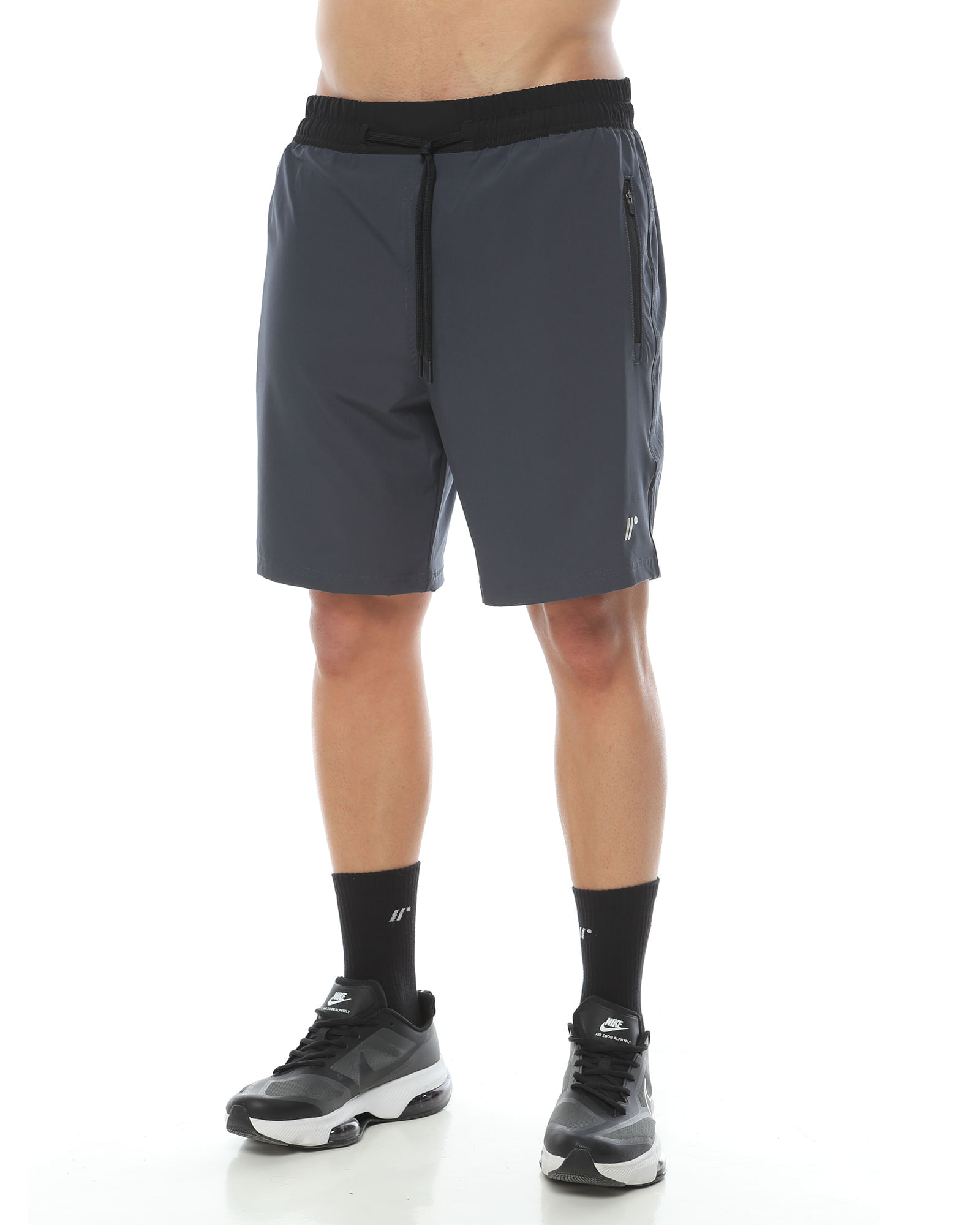 Pantaloneta Deportiva, Color Gris Oscuro Para Hombre