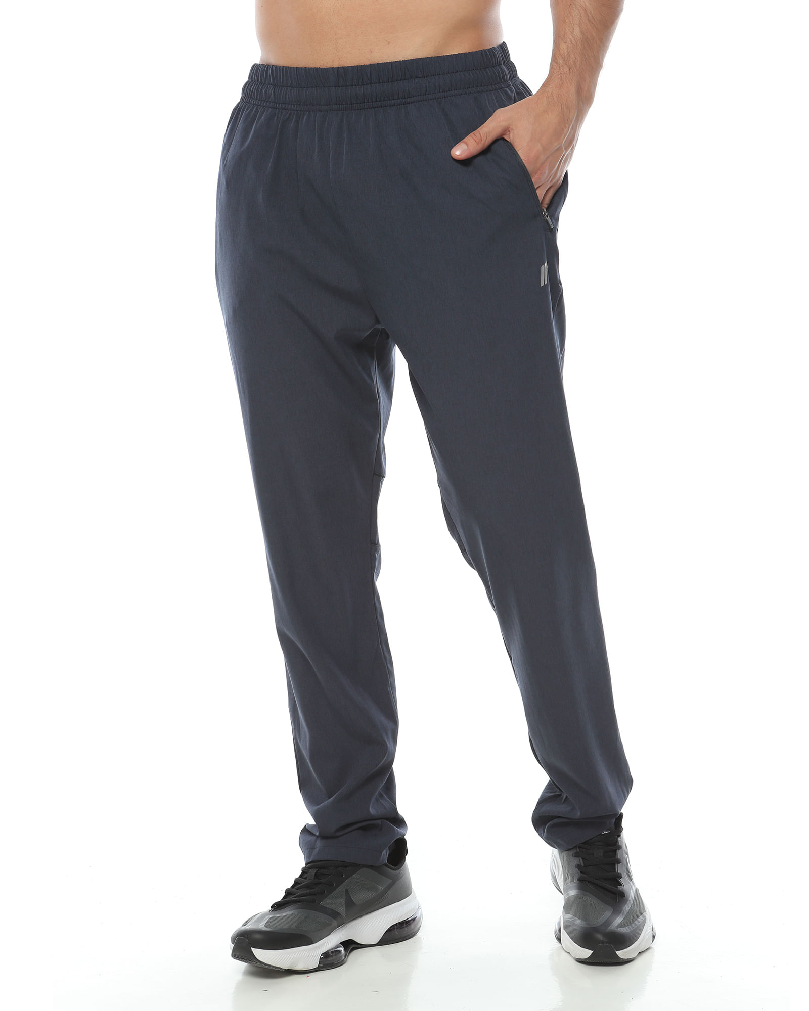 Pantalón Deportivo,  Color Gris Oscuro Jaspe  Para Hombre