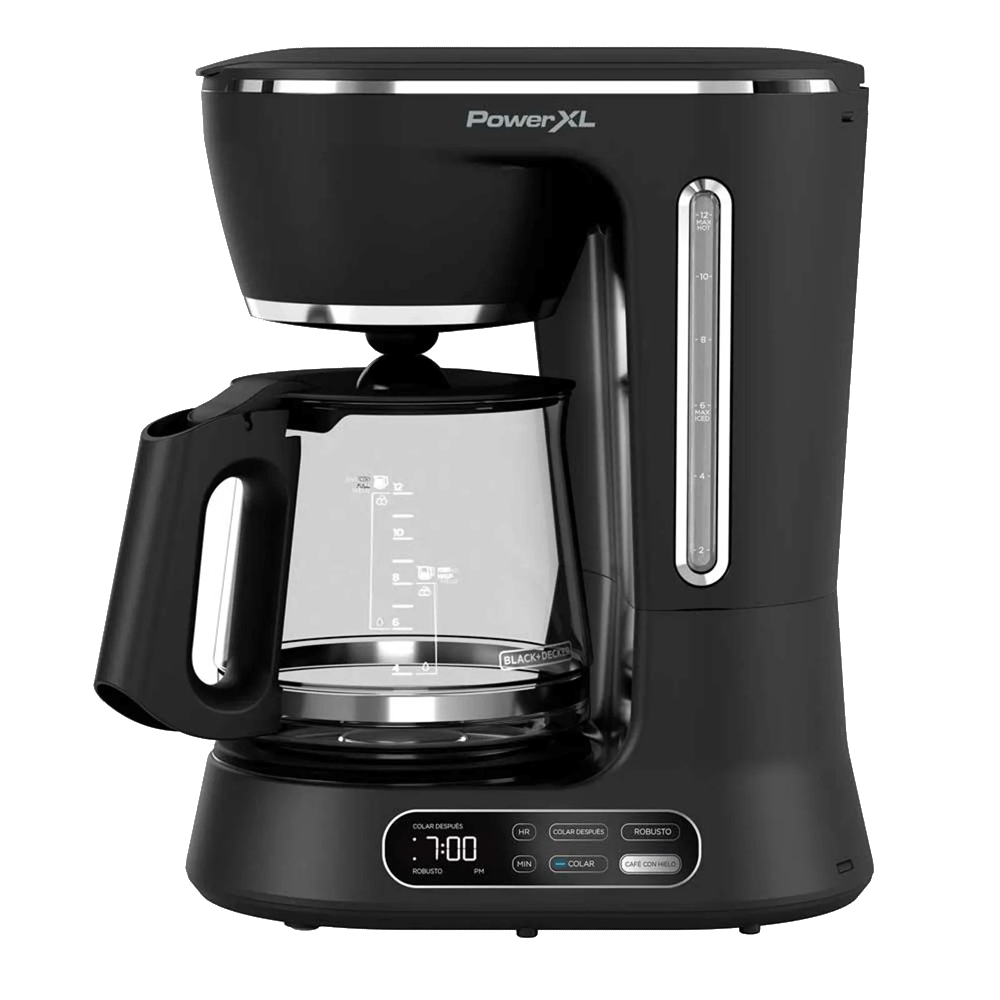 Cafetera PowerXL Splibrew CM0122 12 Tazas Negra