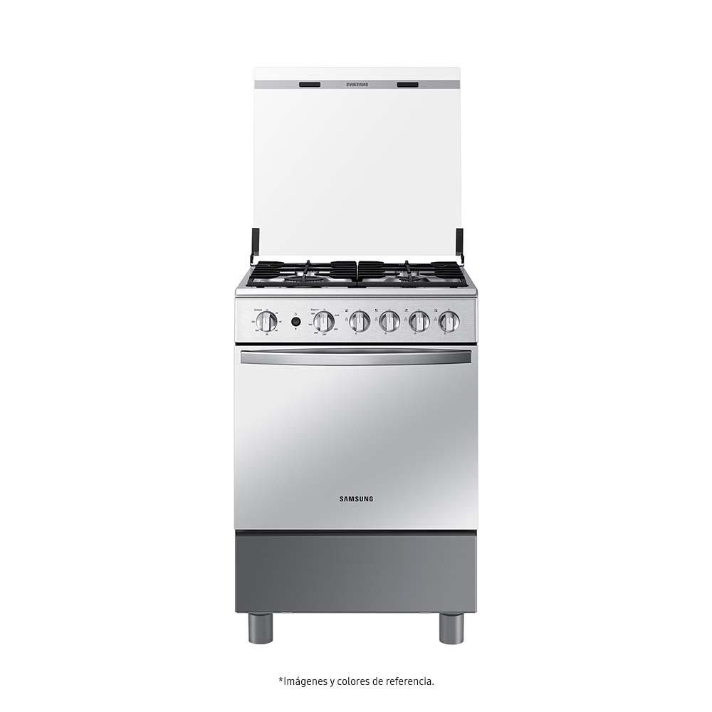 Estufa Piso 60 cm Acero Inox Horno Tapa Plateada SAMSUNG NX24BG57413SCO