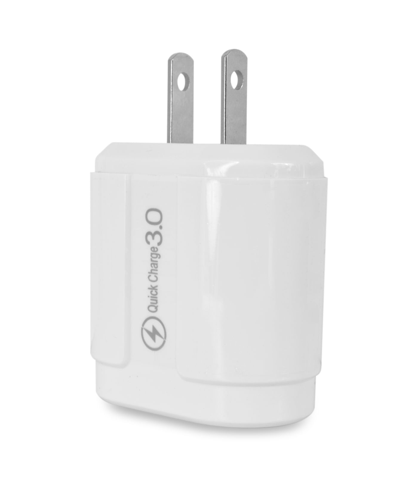 Cargador Carga Rapida Con Cubo y Cable Entrada USB A TIPO C Blanco