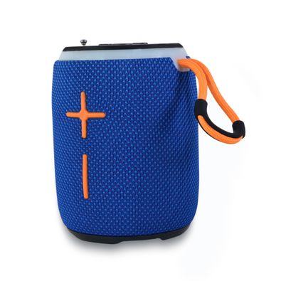 Parlante Portatil Recargable Bluetooth Con Radio Fm Azul
