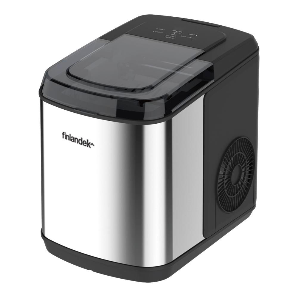 Máquina FINLANDEK Frost Congelador Inferior 26 Lbs por dia FIIM818CO negro  stainless