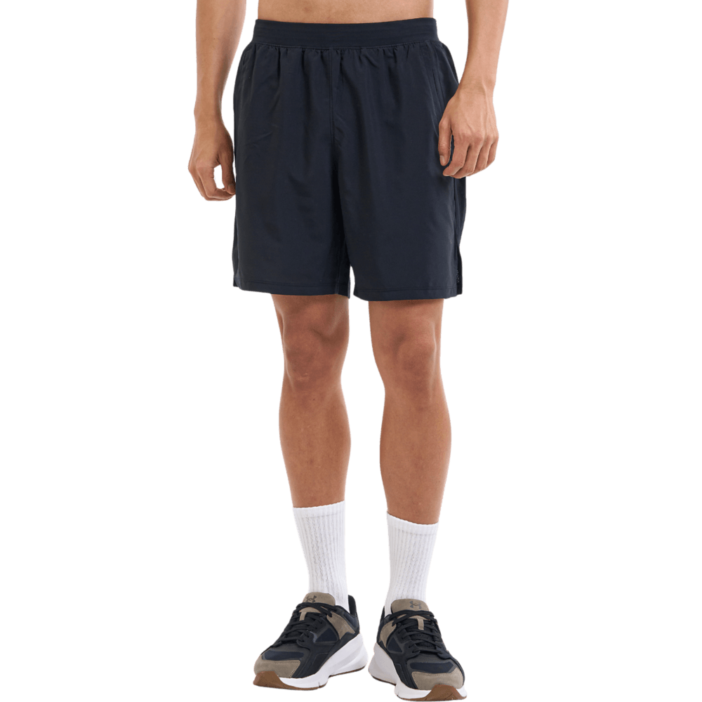UA Launch 7  Short Pantaloneta negro de hombre para correr