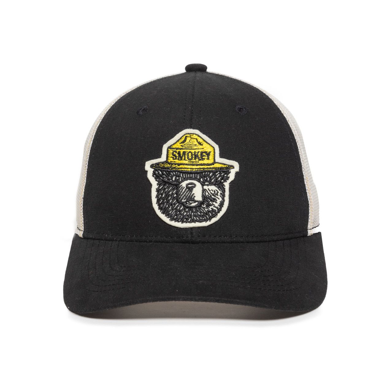 GORRA OUTDOOR CAP NEGRA BLANCA REF. SMOKEY01