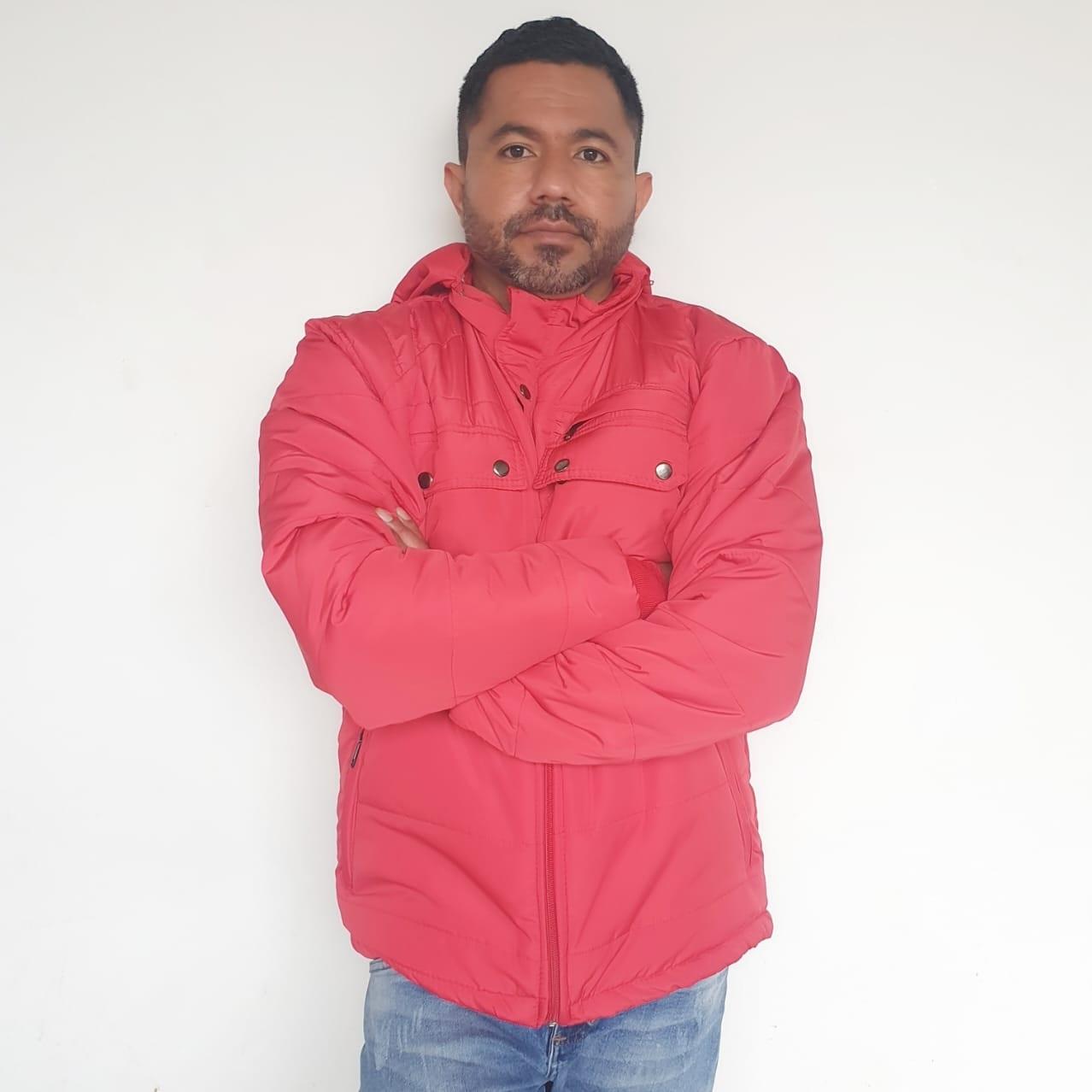 Chaqueta para Hombre SN Rojo Cereza con Interior en Tela Ovejera