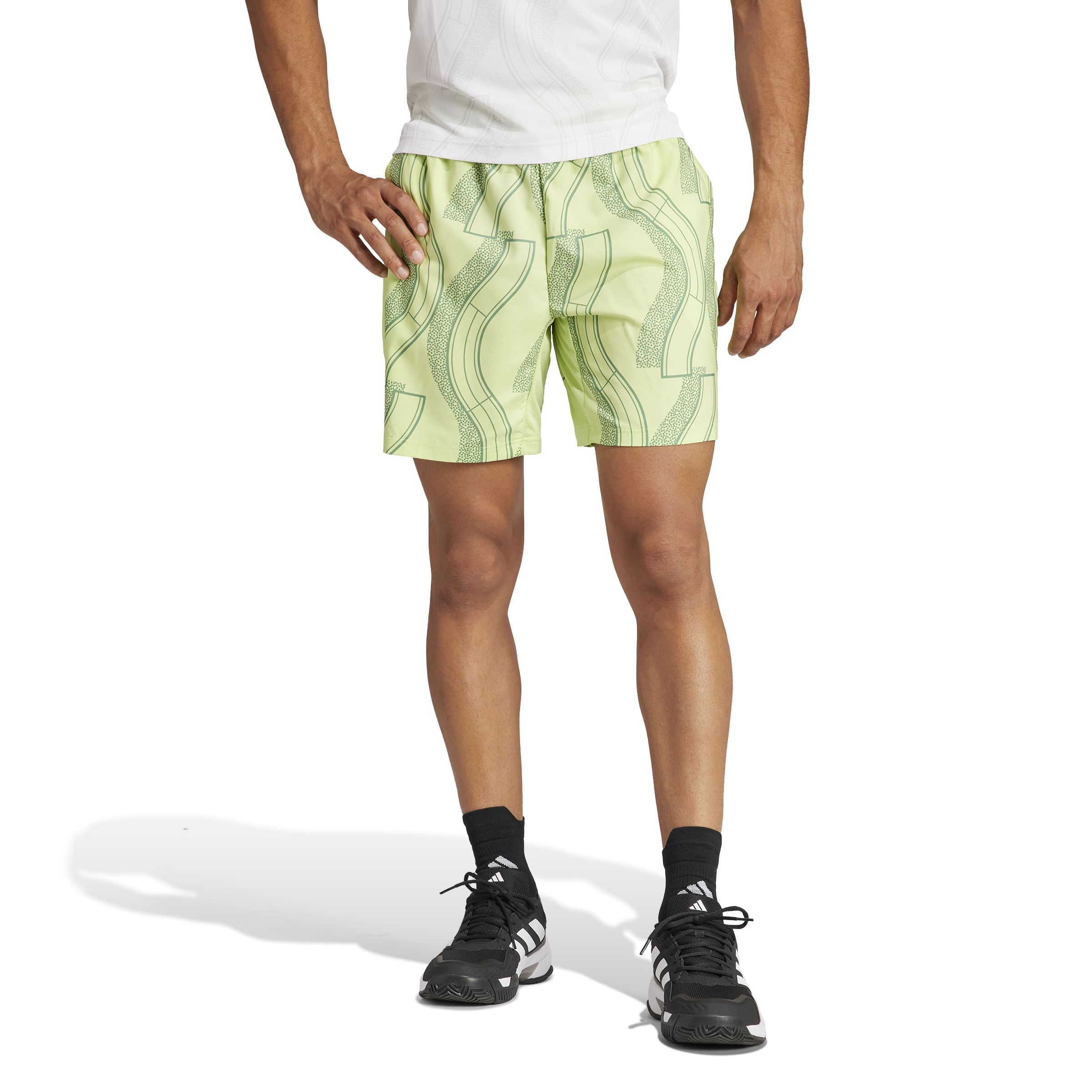 Adidas Club Graphshort Pantaloneta verde de hombre para tenis