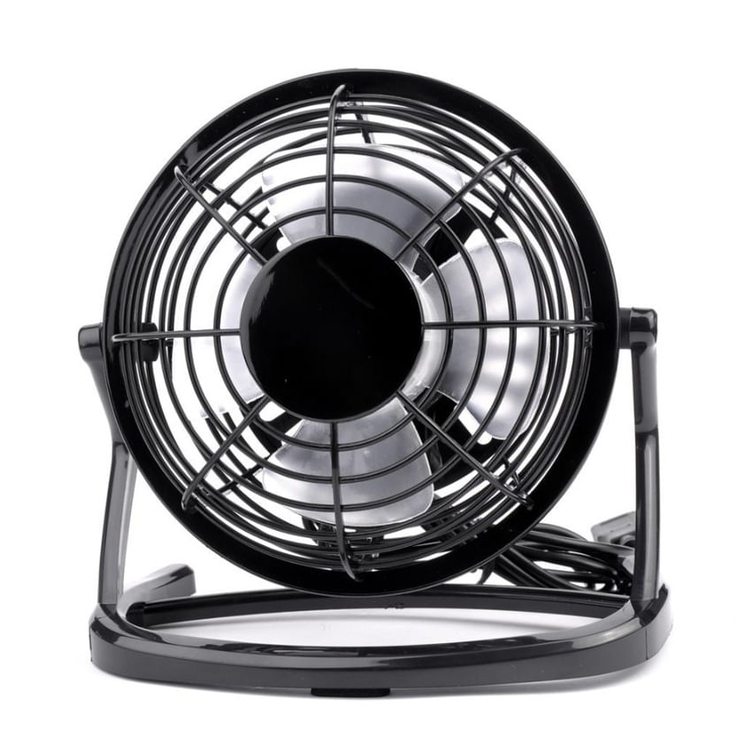 Ventilador USB Portátil Ángulo Ajustable Ligero Y Silencioso - Negro