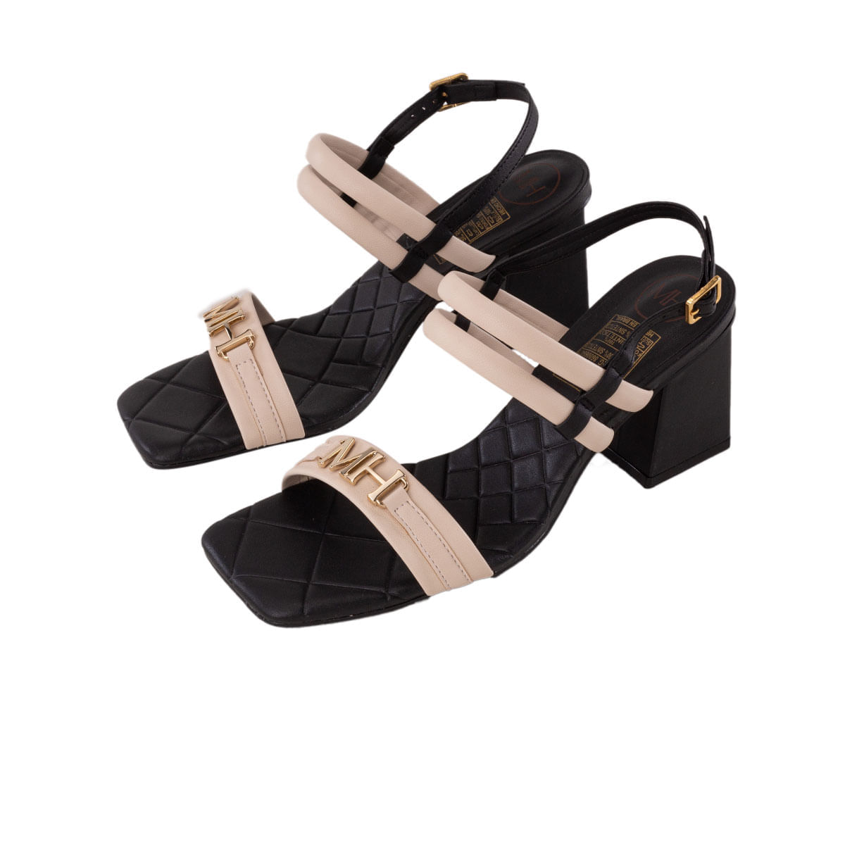 Sandalias barichara negro blanco Brisabonita