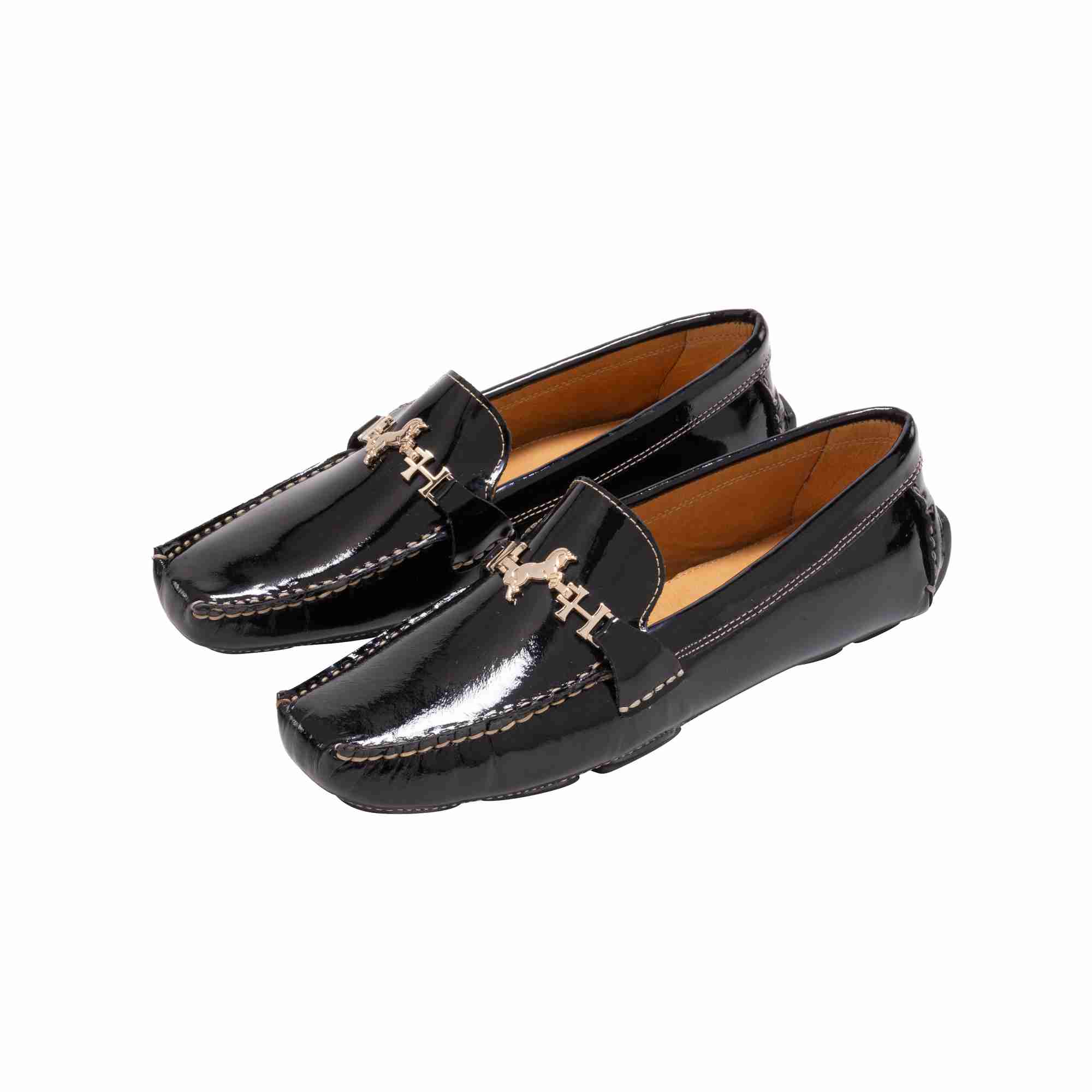 Mocasin driver salome negro charol MH Mocs