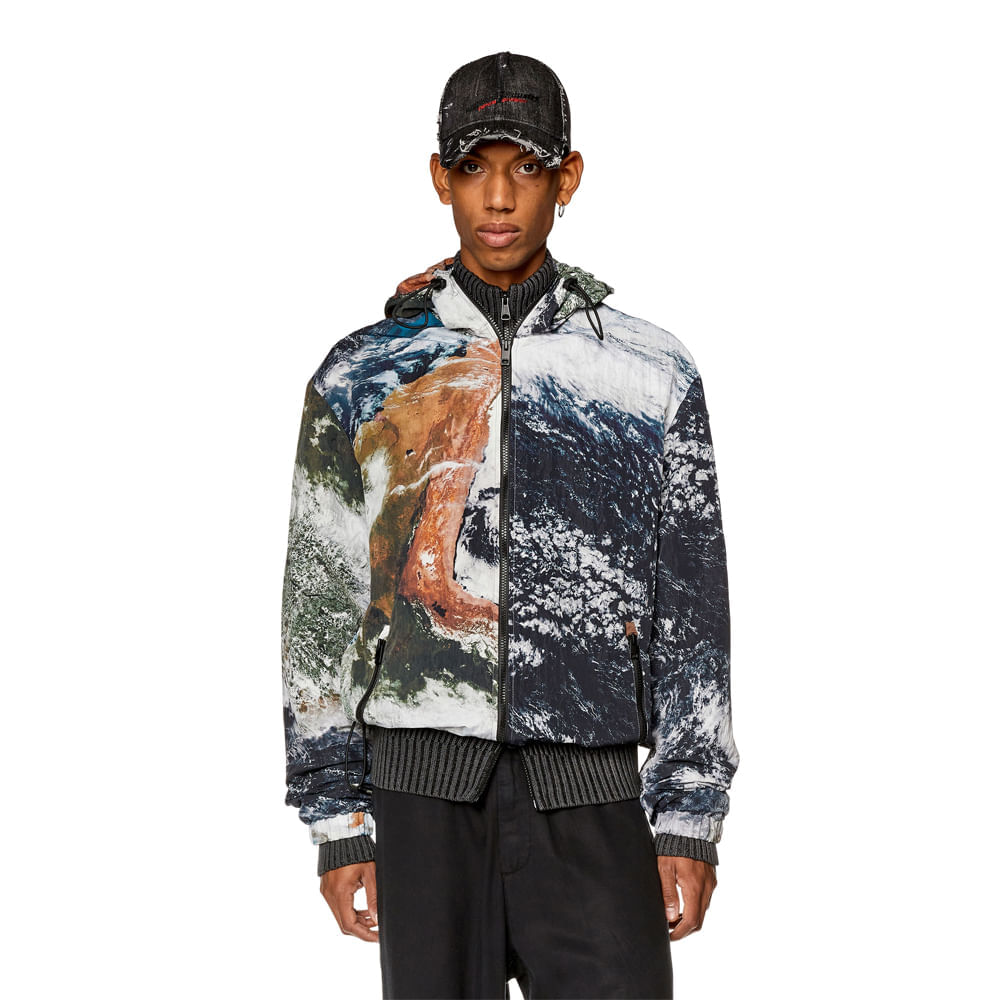 Chaqueta Casual Para Hombre J Warrett Print Diesel