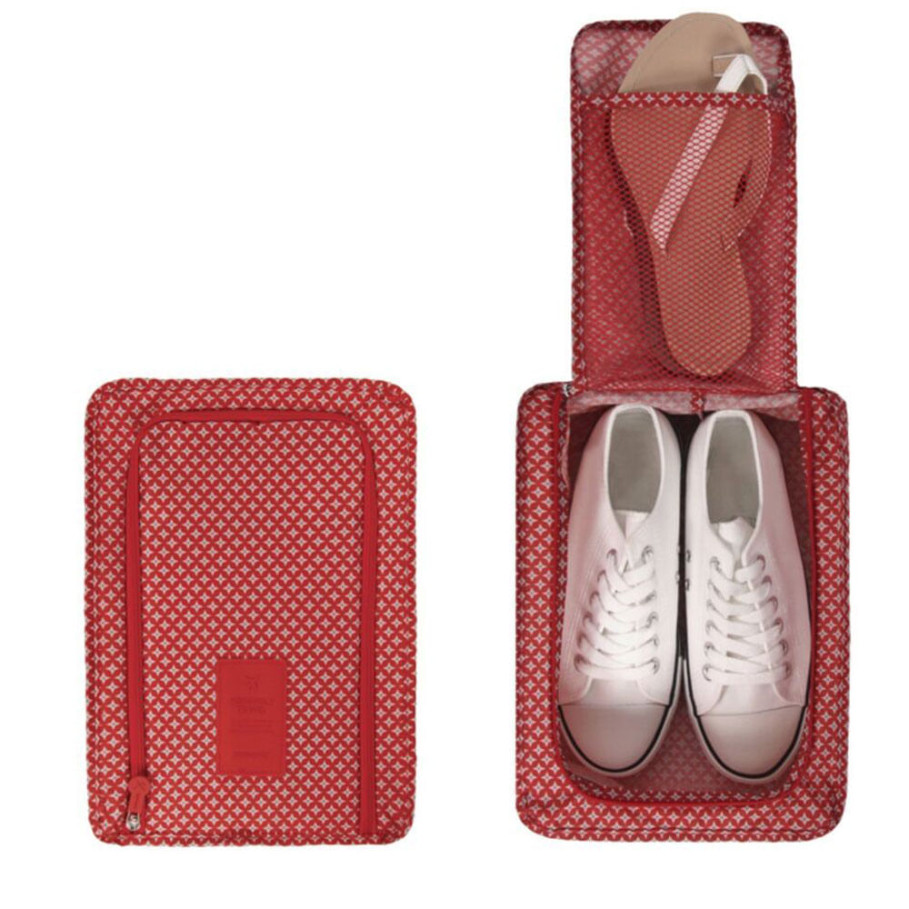 Organizador Viajero Zapatos Pequeño Impermeable Diseño Rayas Rj