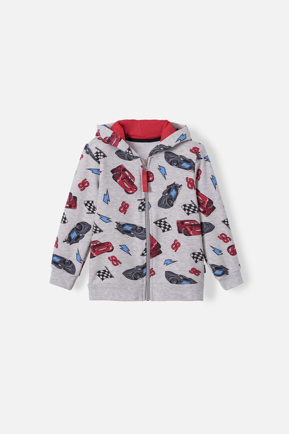 Buzo de Cars con cierre gris para Niño