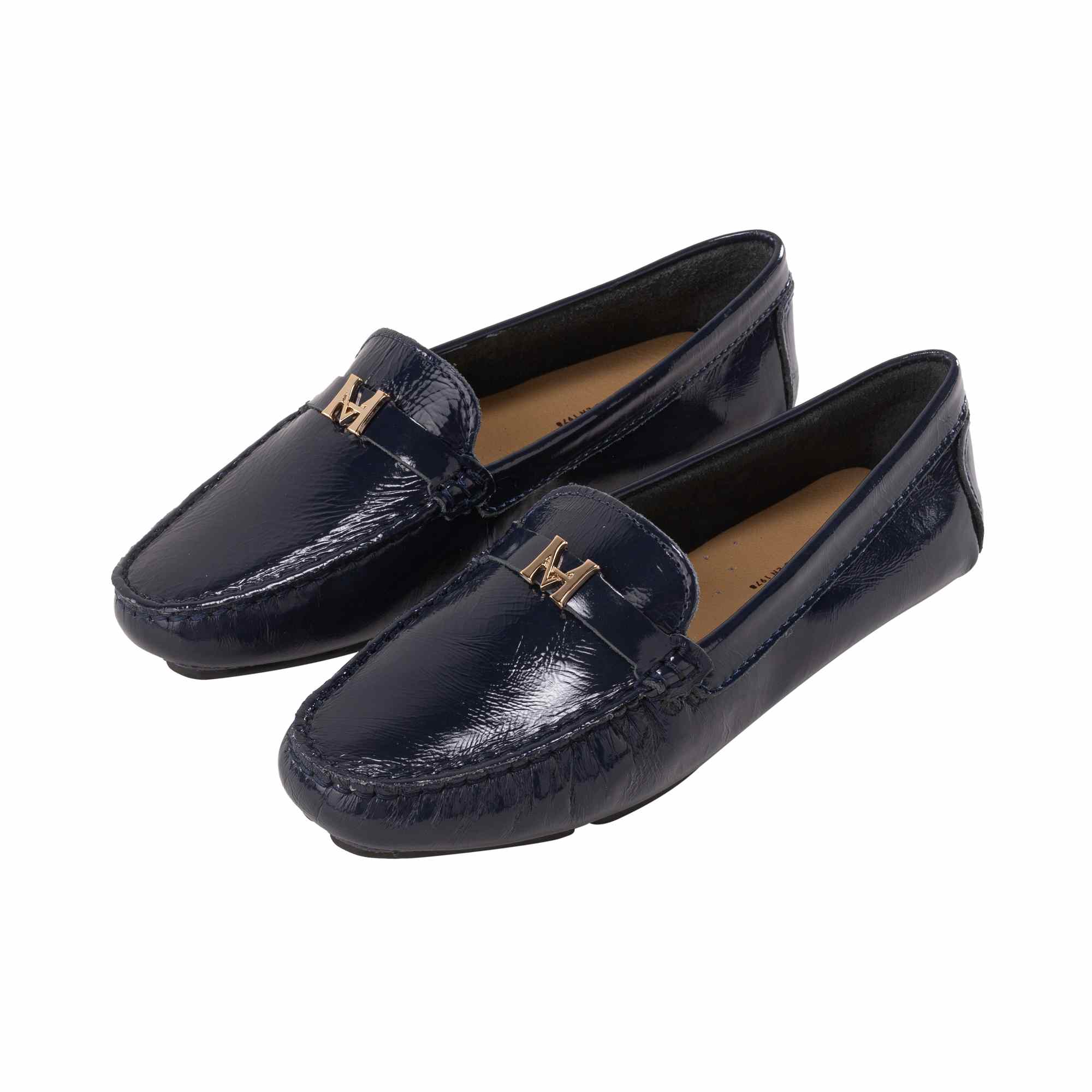 Mocasín driver andina mini marino charol MH Mocs