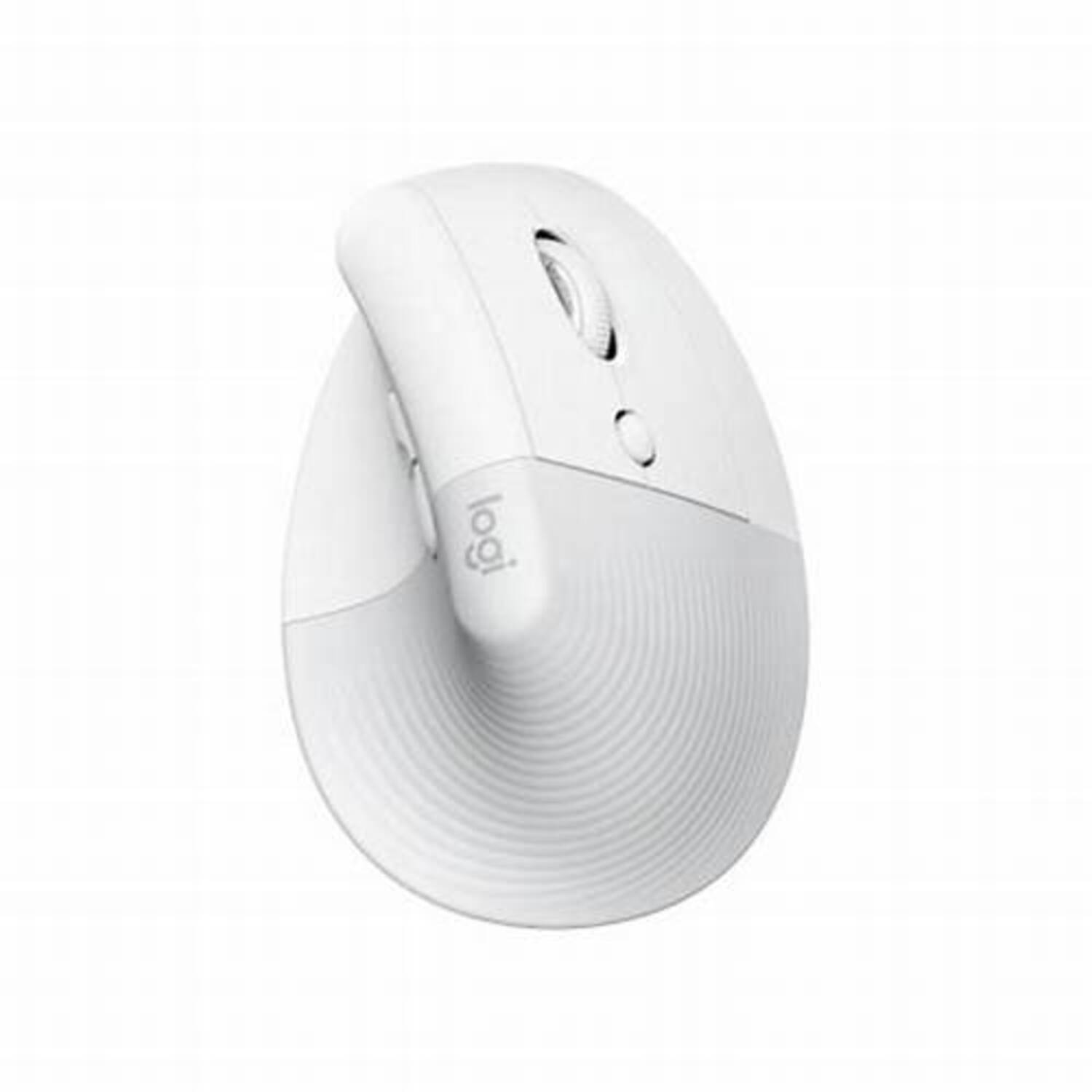 Mouse inalámbrico Lift Vertical Logitech Ergonomico blanco