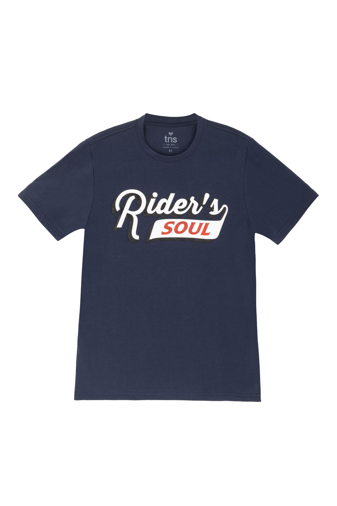 Camiseta azul estampada para hombre