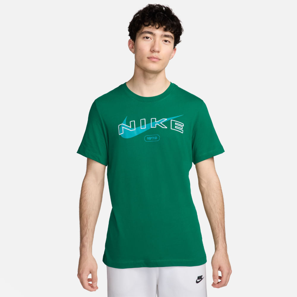 Nike M Nsw Tee Club Ssnl Hbr Camiseta Verde De Hombre Para Moda