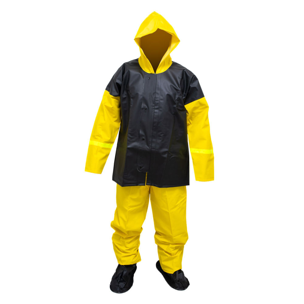 Impermeable Moto/Clista Amar/Negro C/Botas T/L 350/Mic