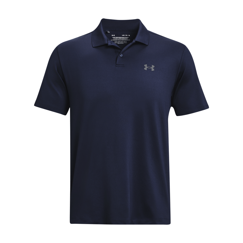 Under Armour Ua Performance 3.0  Polo Camiseta Azul De Hombre Para Golf