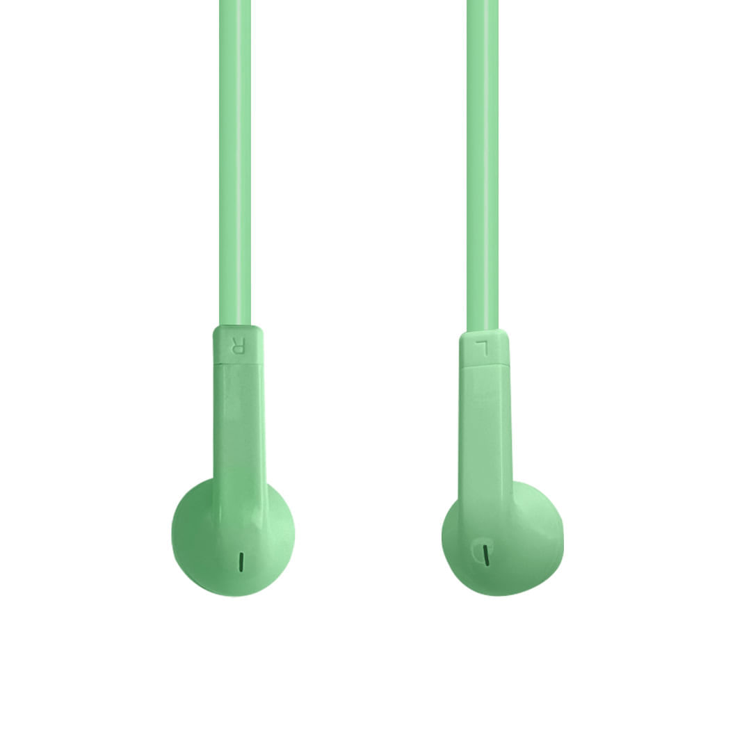 Manos Libres Auriculares  3.5 Bogo  Color Verde