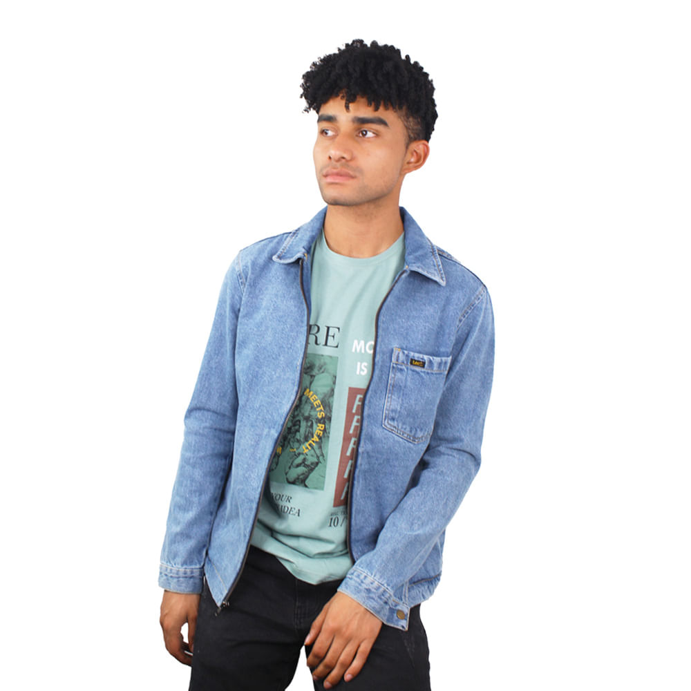 Chaqueta En Denim Hombre Lec Lee