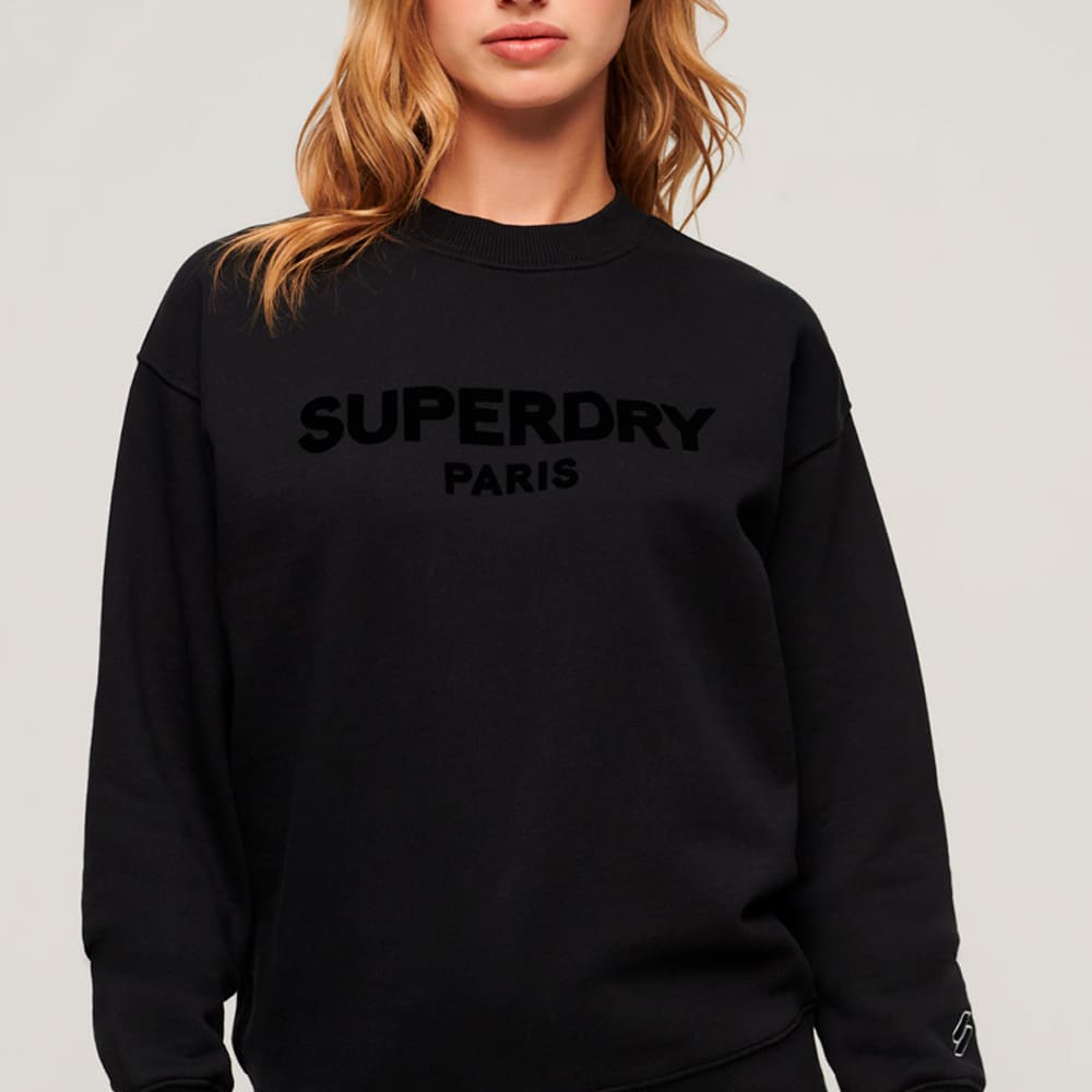 Buzo Cerrado Para Mujer Sport Luxe Loose Crew Sweat Superdry
