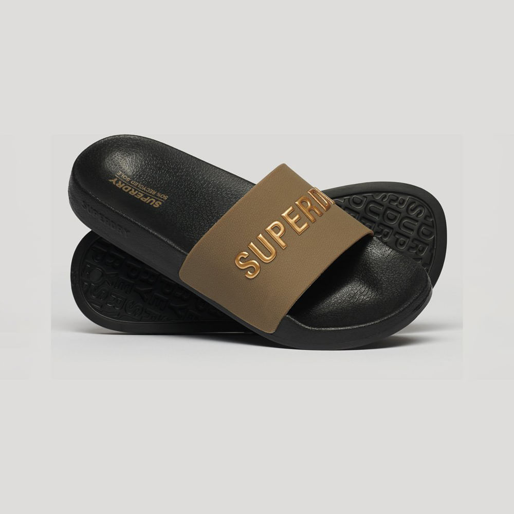 Sandalias Para Mujer Logo Vegan Pool Superdry