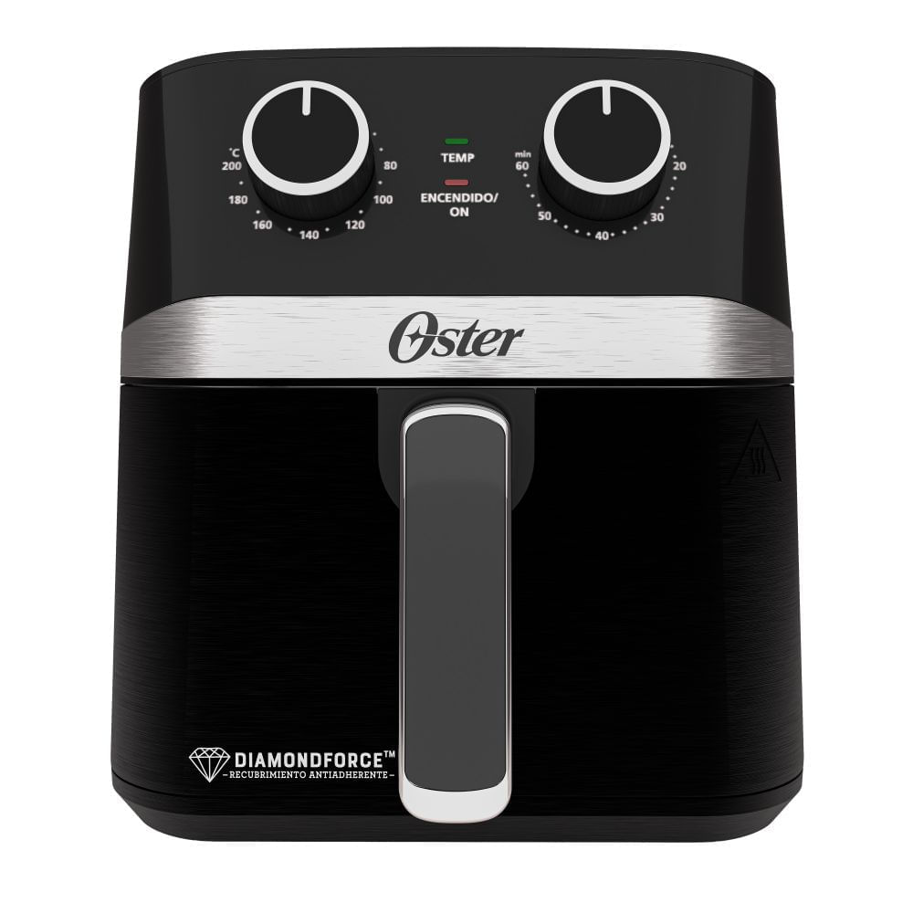 Freidora 4L Manual OSTER 4litros Mecánica  Negro con plateado 2204926