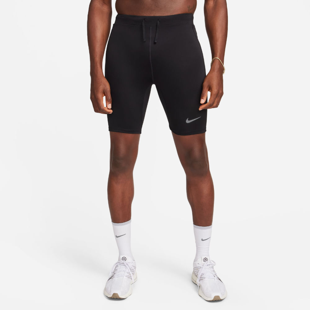 Nike M Nk Df Fast Bf Half Tight Licras Cortas Negro De Hombre Para Correr