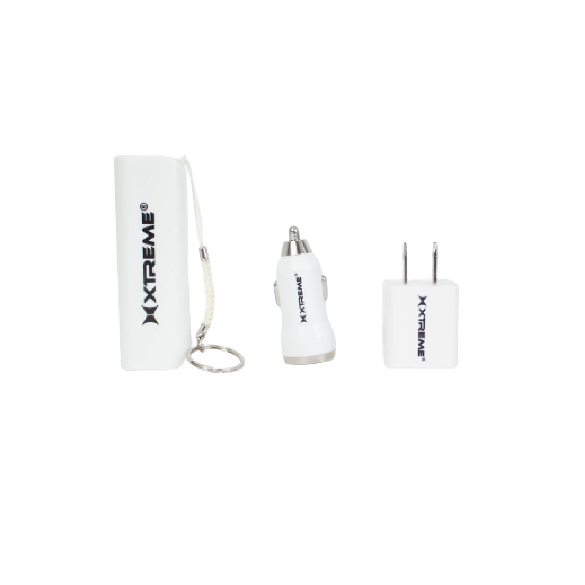 Cargador Xtreme  casa y carro incluye Batería portátil de 2600 mAh