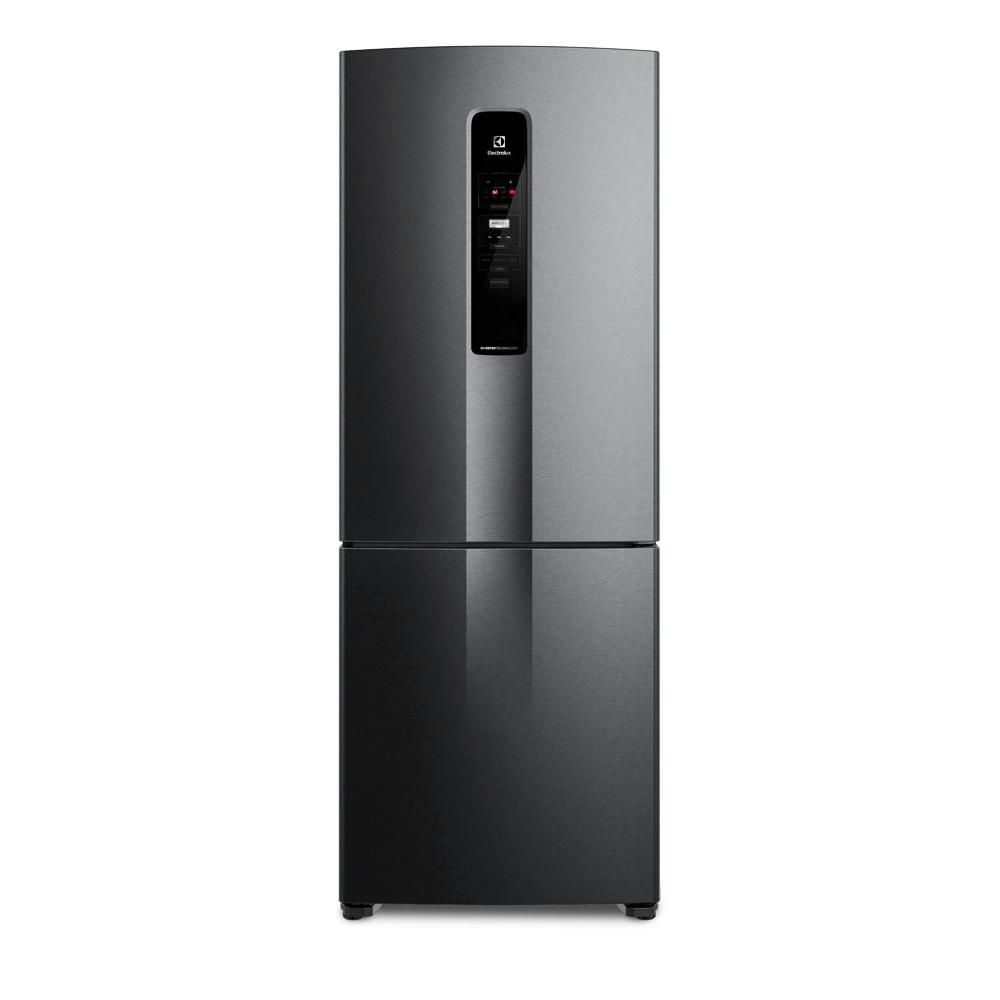 Nevera ELECTROLUX No Frost Congelador Inferior 490 Litros IB7B IB7B Negro Inox
