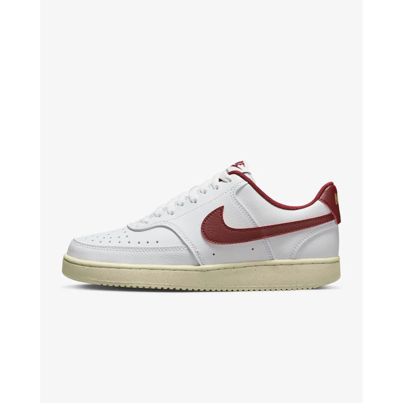 Tenis Nike Mujer Court Vision Low Blanco Rojo DH3158-106