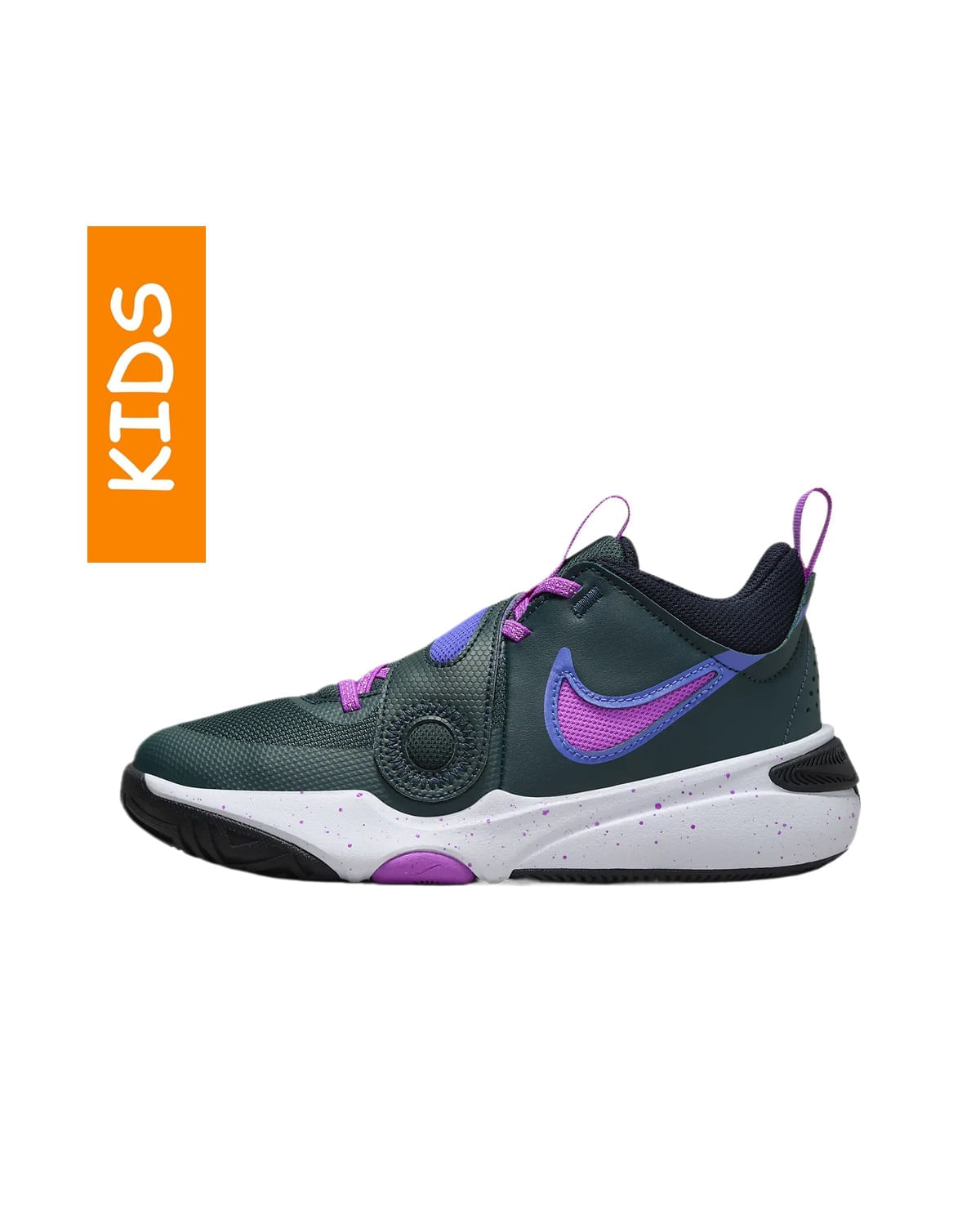 Tenis Nike Niño Team Hustle D 11 Gs Verde Rosa