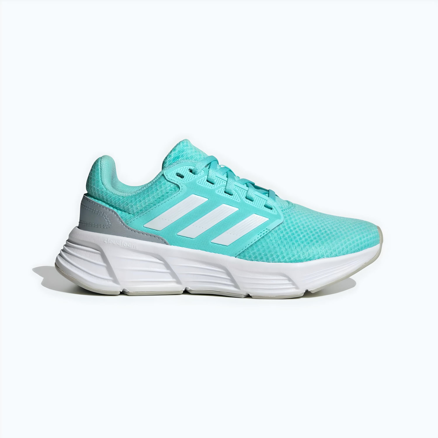 Tenis Adidas Mujer Galaxy 6 Turquesa Blanco