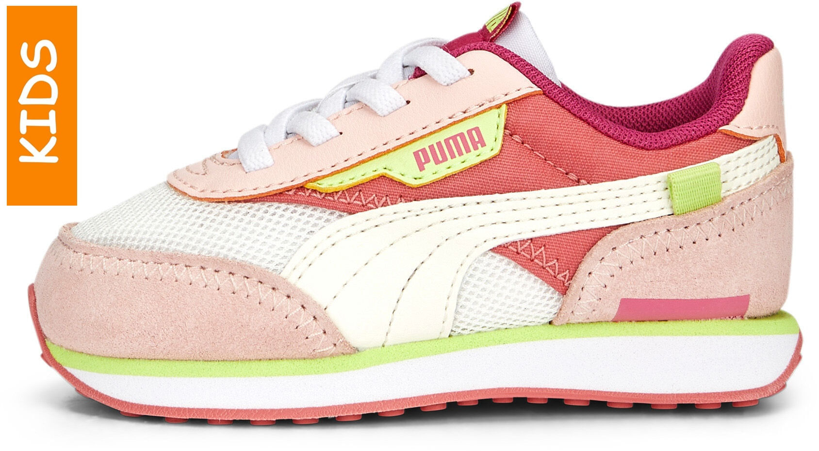 Tenis Puma Bebe Future Rider Splash Rosado