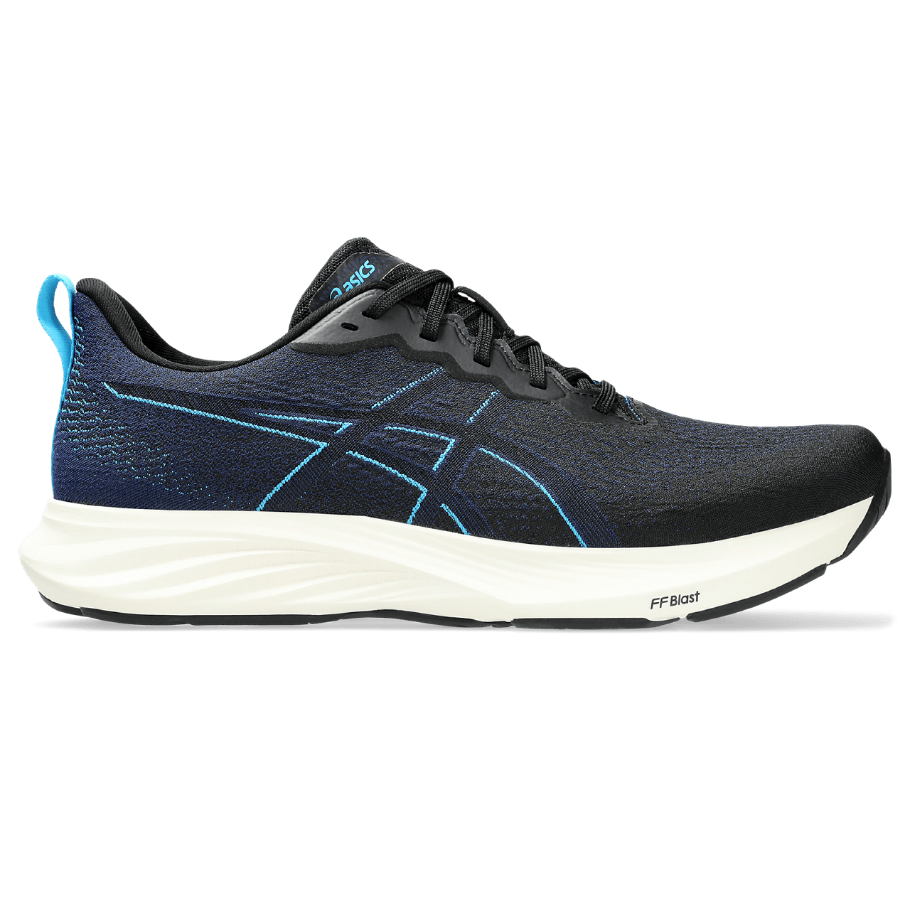 Asics Dynablast 4 Tenis negro de hombre para correr