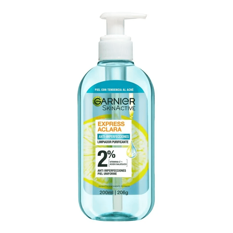 Gel Limpiador Garnier Anti-Imperfecciones Express Aclara 200 ML