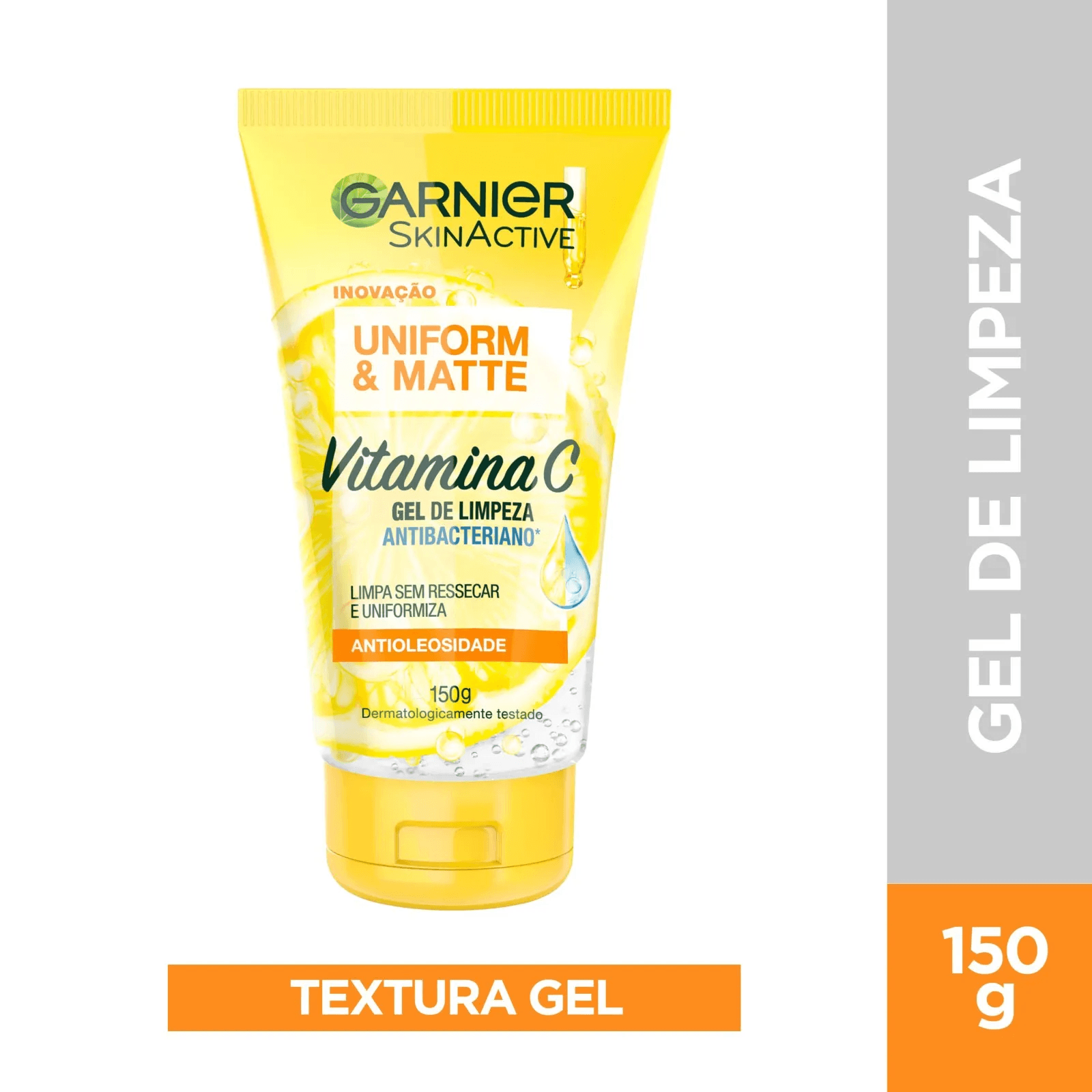 Gel Limpiador Facial Garnier Tono Uniforme Vitamina C  150ml