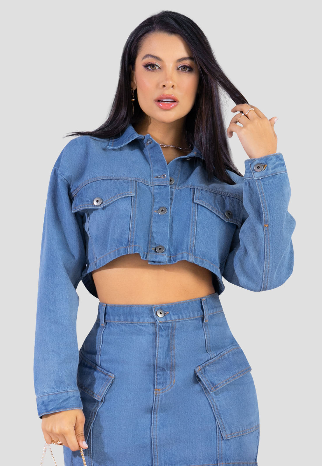 Chaqueta Mujer Azul Medio Mp 103241