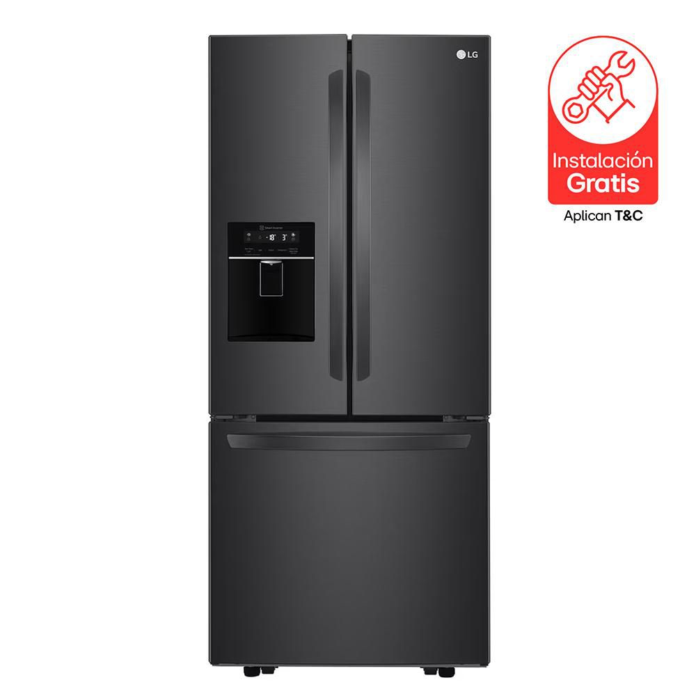 Nevecon  LG Tipo Europeo 618 Lts FRENCH DOOR GM22SGT.AMCCCLM Negro