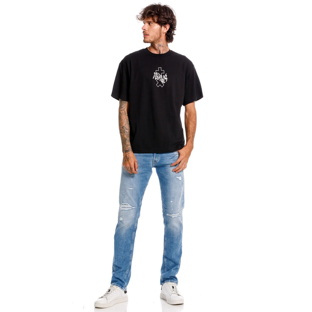 Camiseta Manga Corta Para Hombre Camiseta Replay