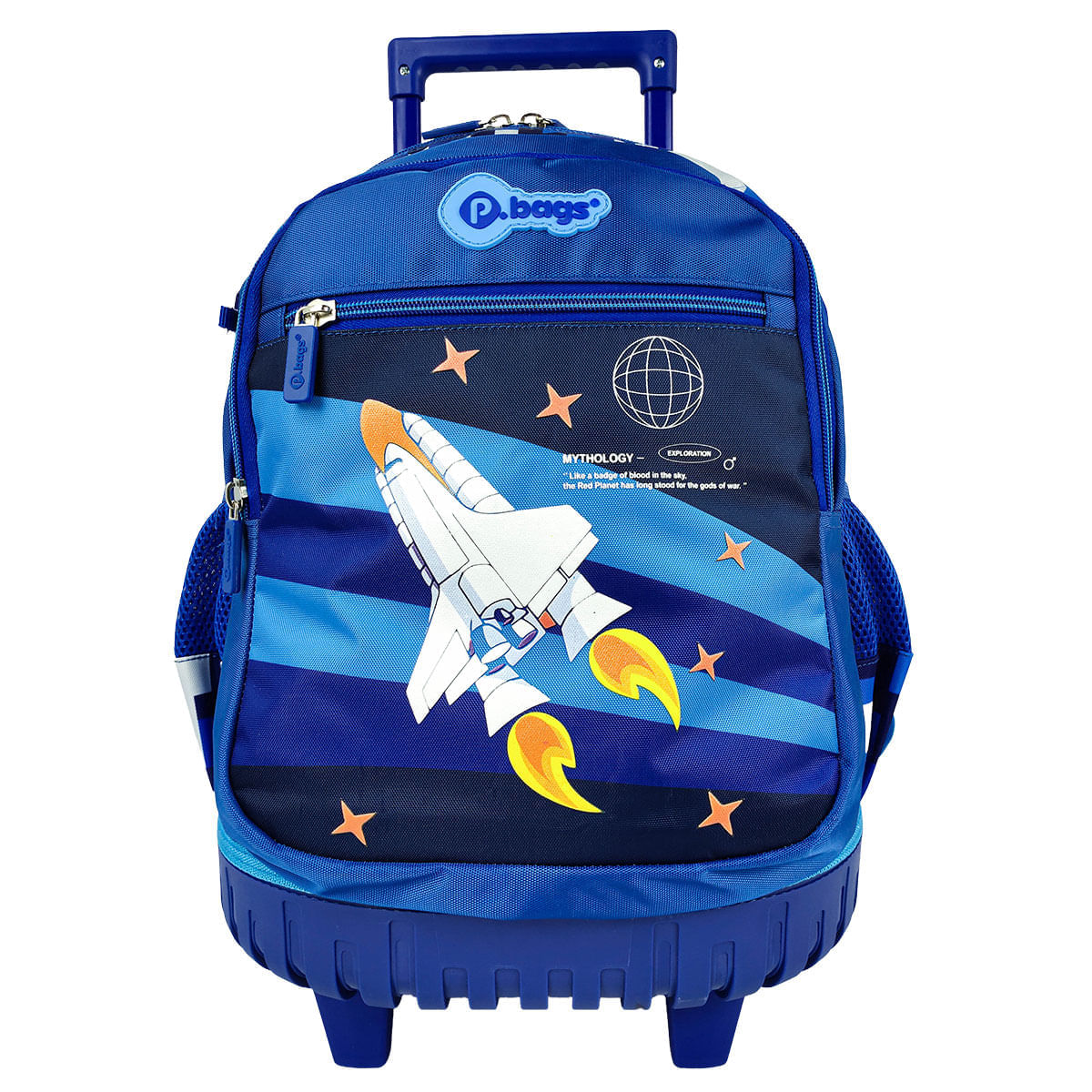 Morral Súper Con Ruedas Infantil Cohete