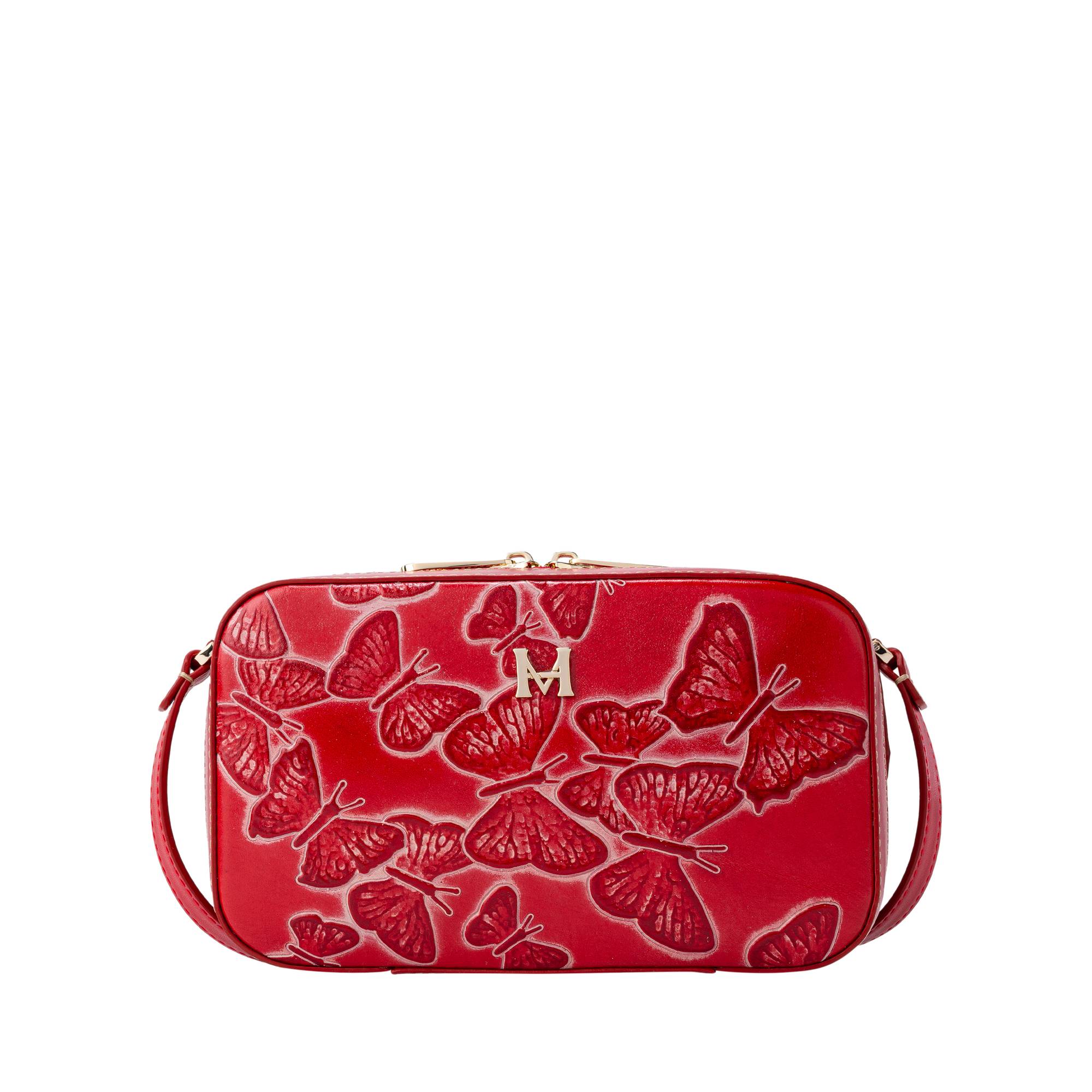 Manos libres camera bag mara rojo cruz Mariposas