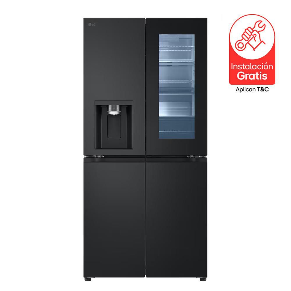 Nevecon  LG Tipo Europeo 508 Lts INSTAVIEW GM57SXM.AEPCCLM Negro mate