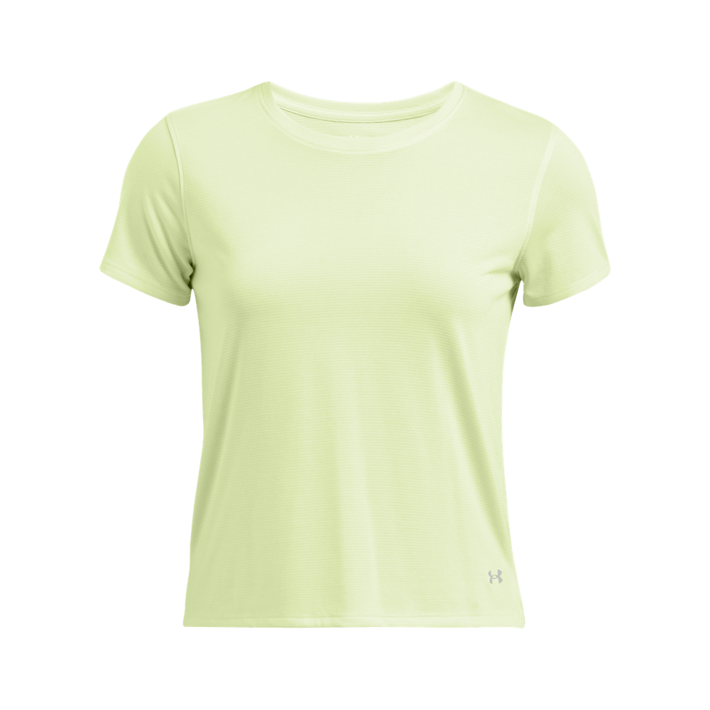 UA Launch Shortsleeve Camiseta Manga Corta verde de mujer para correr