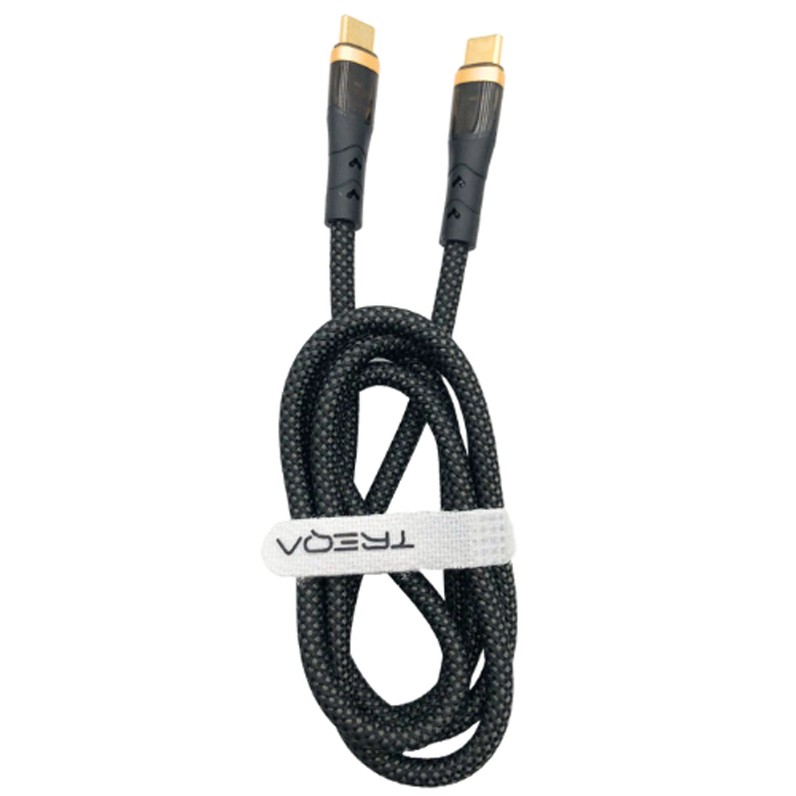 Cable Carga Rapida TipoC a Tipo C Celular Cargador 1 Metro Negro