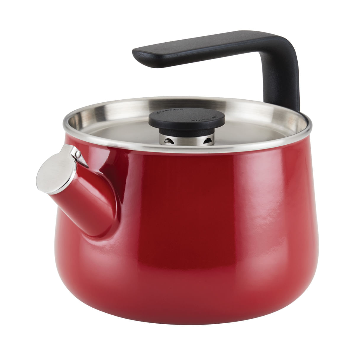 Tetera 1.9L, acero inoxidable esmaltado, apta para cocinas de inducción. KitchenAid.