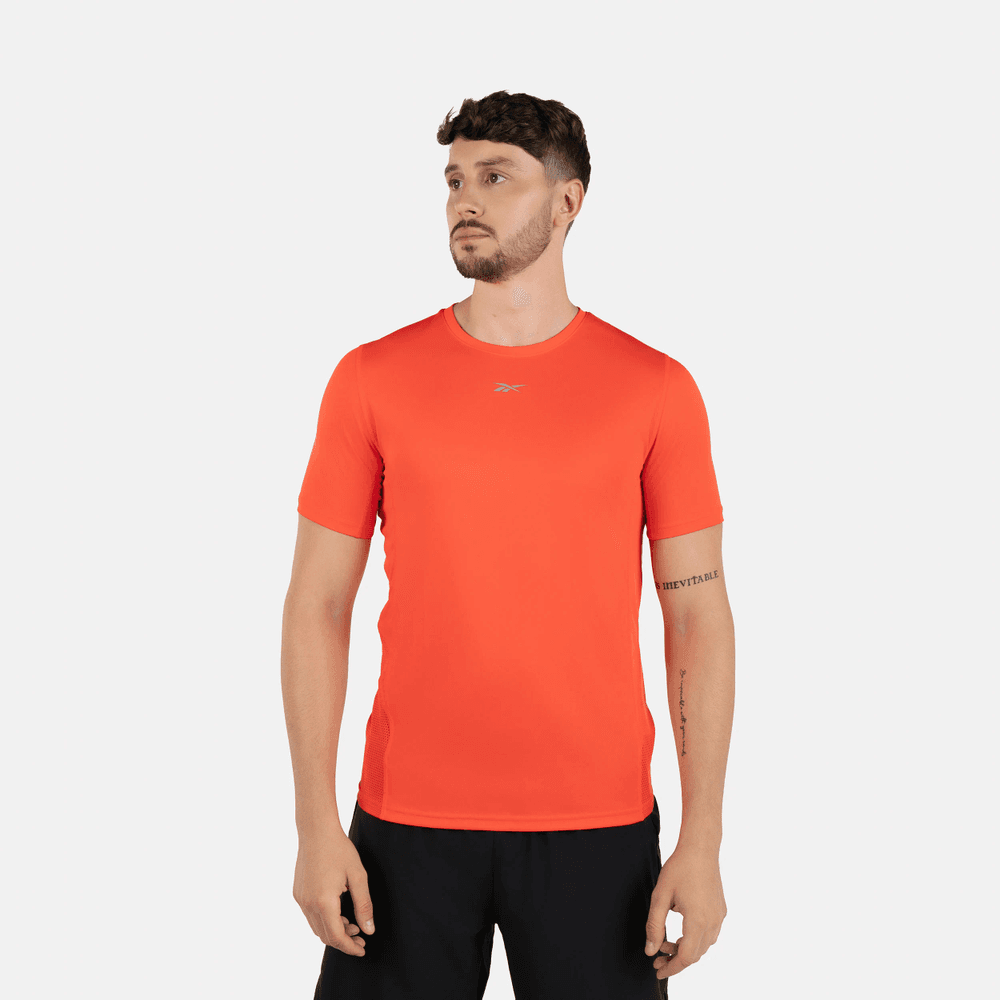 Reebok Running Ss Speedwick Tee Camiseta Manga Corta rojo de hombre para correr